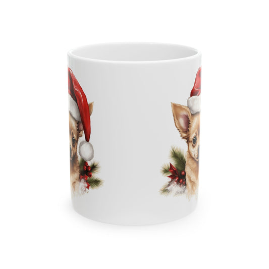 Festive Christmas Dog Ceramic Mug 11oz Item #282929