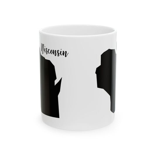 Wisconsin State Silhouette Ceramic Mug – 11oz Item #621224