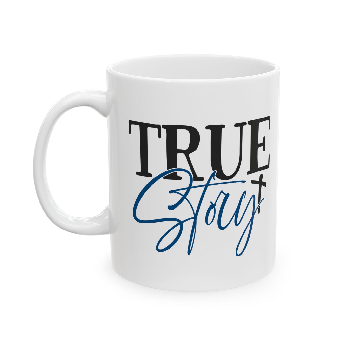 True Grit Ceramic Mug – Inspirational Script Coffee Cup 11oz Item #132131