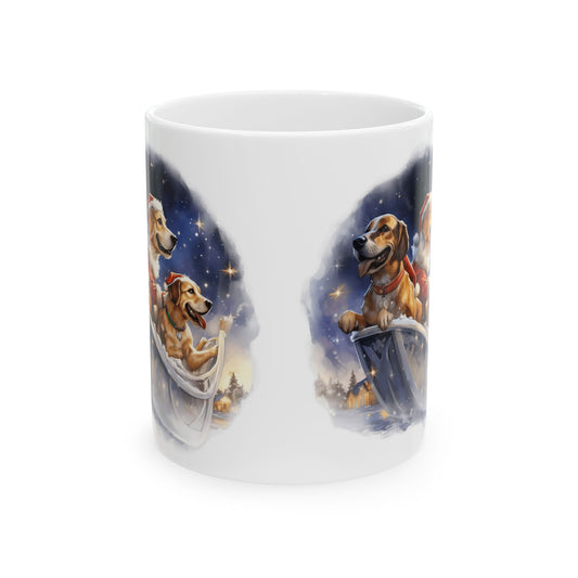 Christmas Dogs In Sleigh Holiday Mug 11oz Item #286848