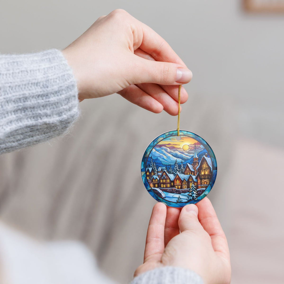 Winter Village Ceramic Ornament Item #878822