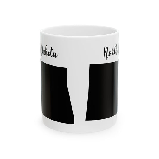 North Dakota State Silhouette Ceramic Mug – 11oz Item #989356