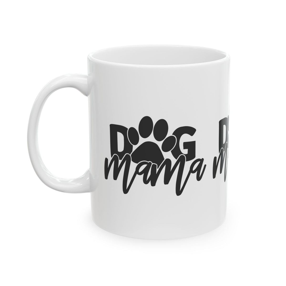 Dog Mama Ceramic Mug — Paw Print Coffee Cup 11oz Item #965911