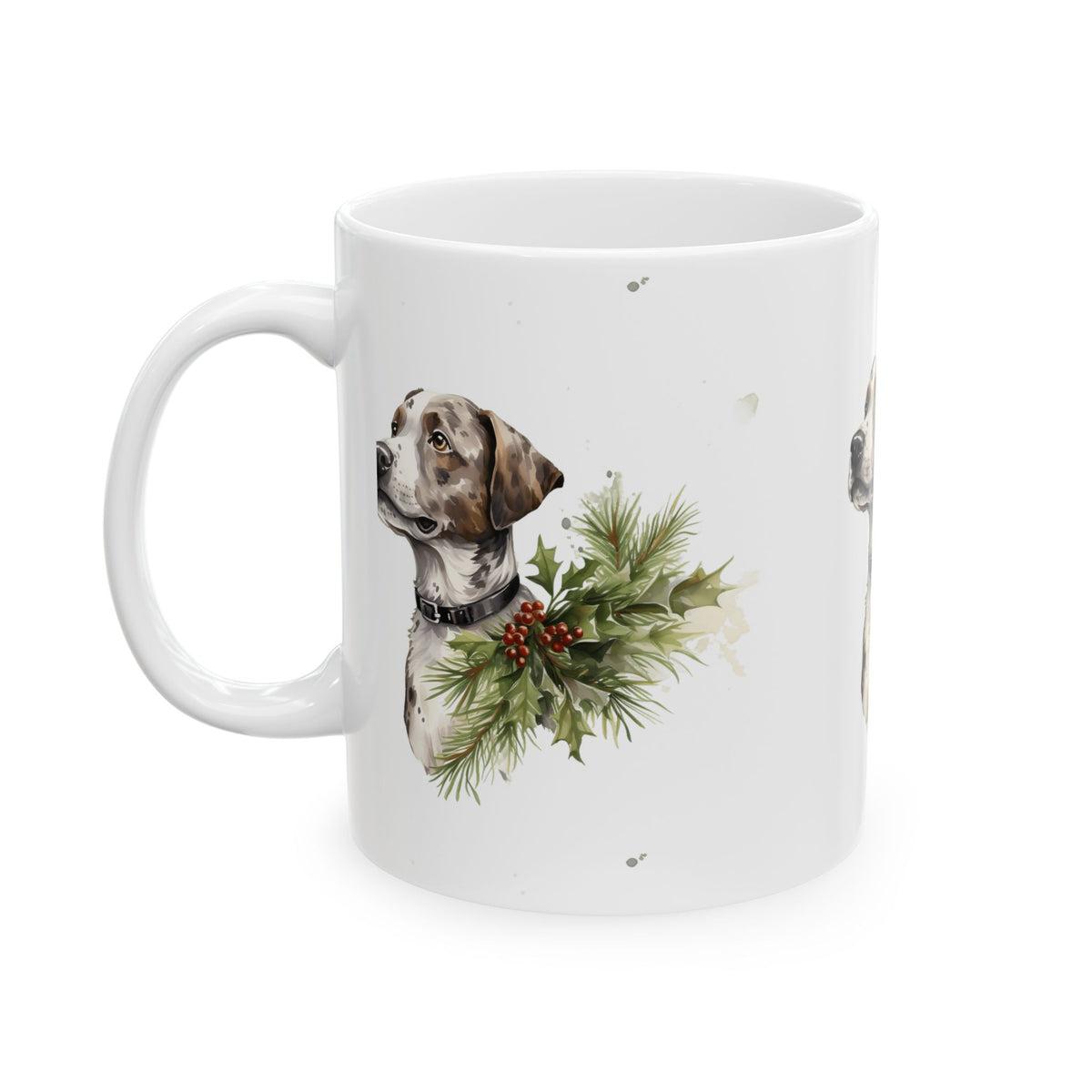 Christmas Dog Mug – Festive Labrador Portrait Ceramic Coffee Cup 11oz Item #286512
