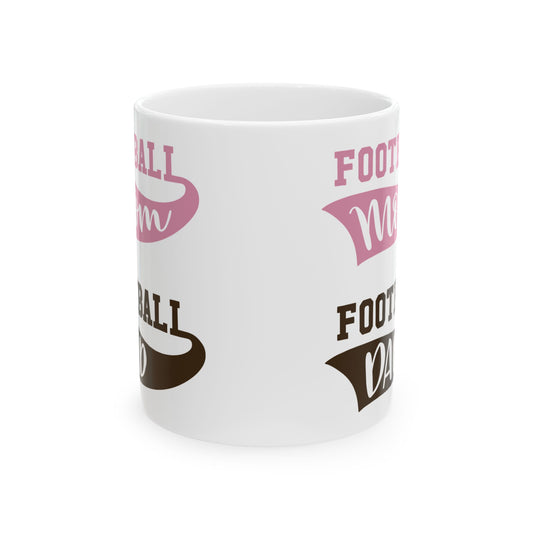 Football Mom Ceramic Mug — Proud Mom Coffee Cup 11oz Item #95979
