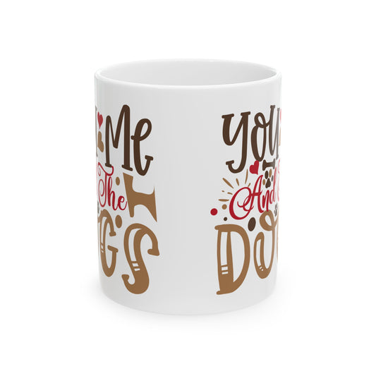 Dog Lover Ceramic Mug — "Wife Mother Dog Lover" Paw Print Coffee Cup 11oz Item #457475