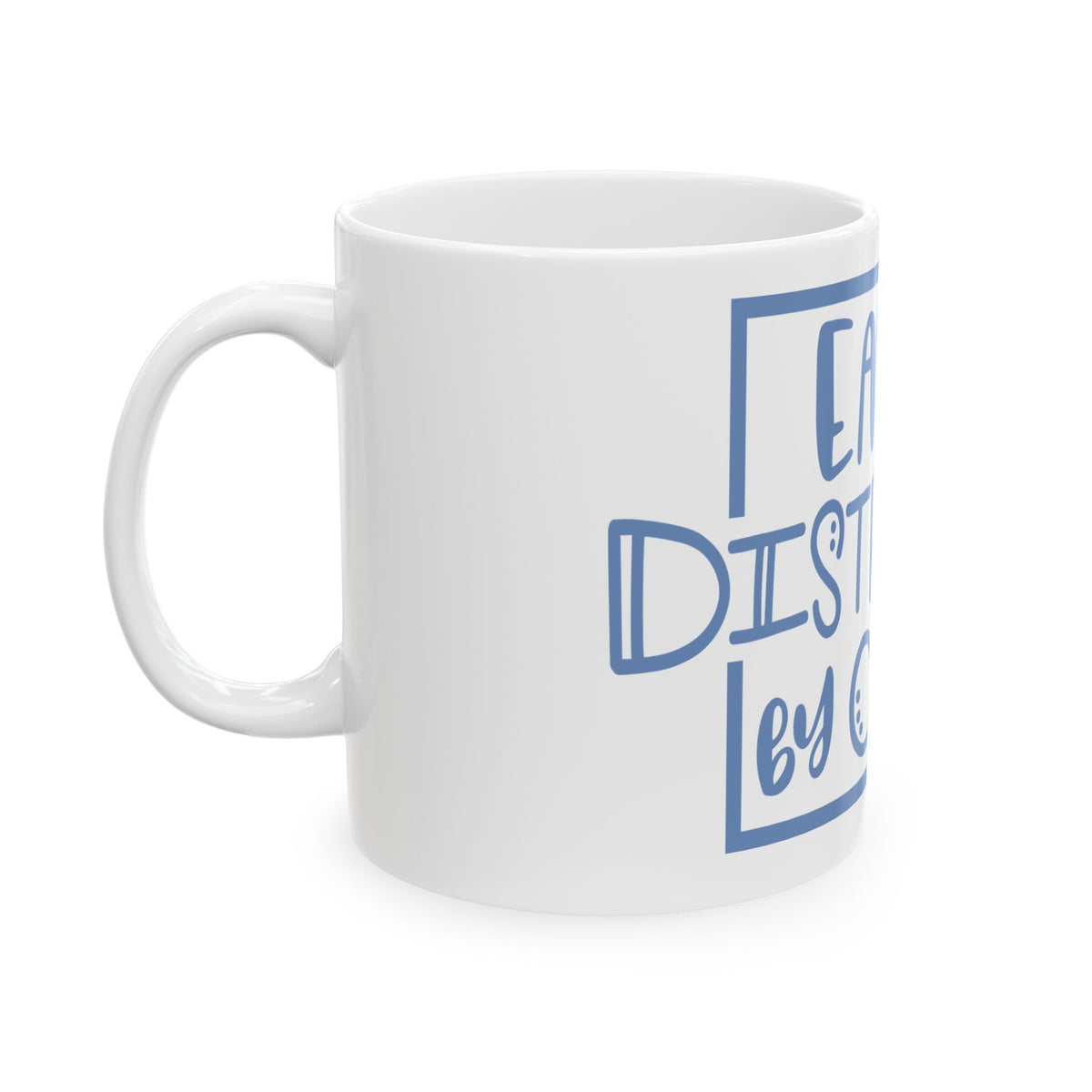 Easily Distracted by Cats Ceramic Mug — Cute Cat Lover Coffee Cup 11oz Item #570651