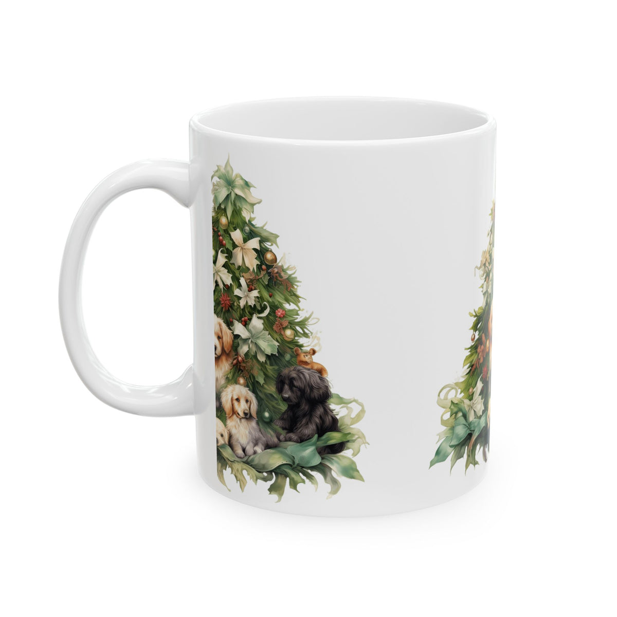 Holiday Puppy Tree Ceramic Mug 11oz Item #168472