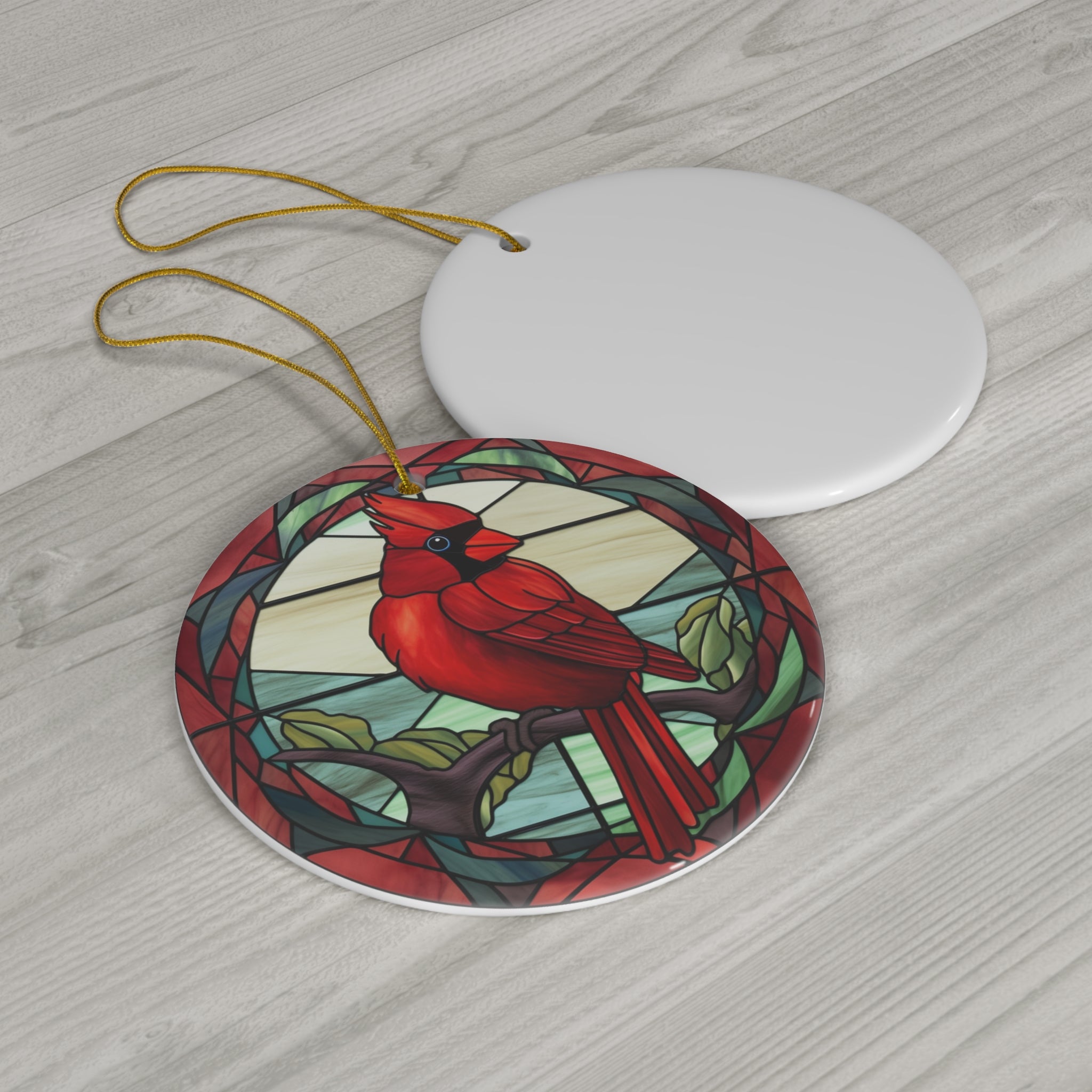 Christmas Cardinal Ceramic Ornament      Item #2001585 - Buckshot's Bargain Barn