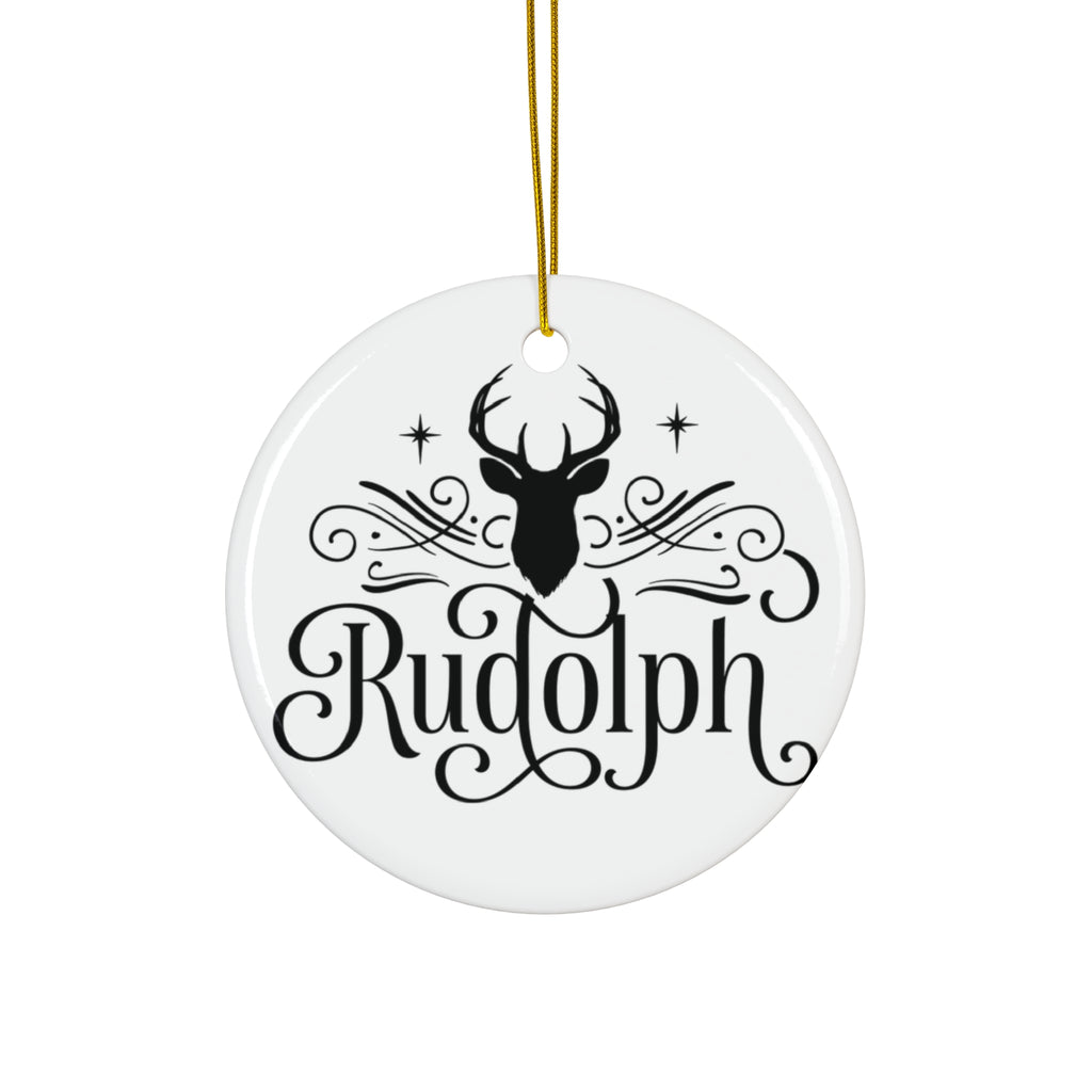 Rudolph Reindeer Ceramic Ornament     Item #737757 - Buckshot's Bargain Barn