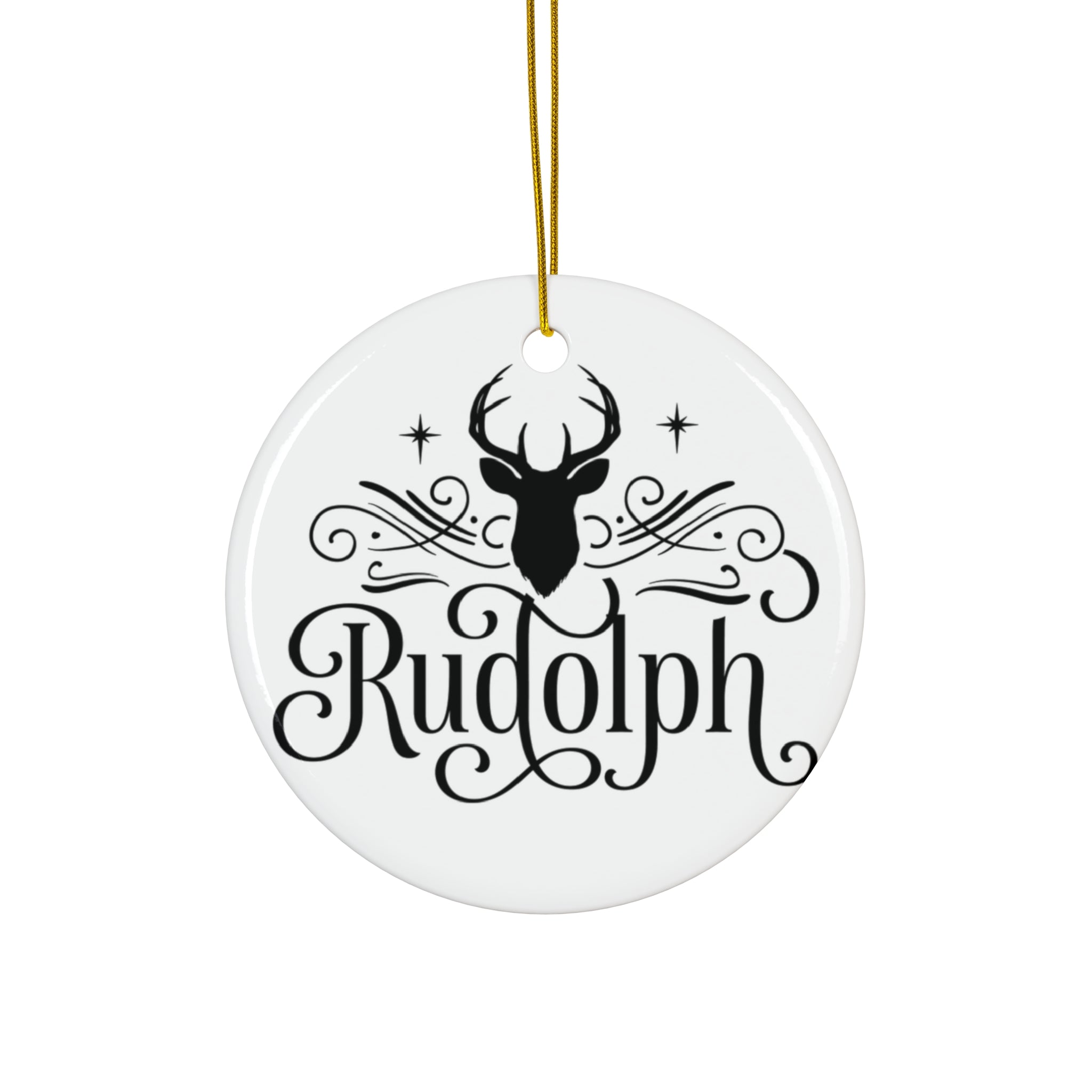Rudolph Reindeer Ceramic Ornament     Item #737757 - Buckshot's Bargain Barn