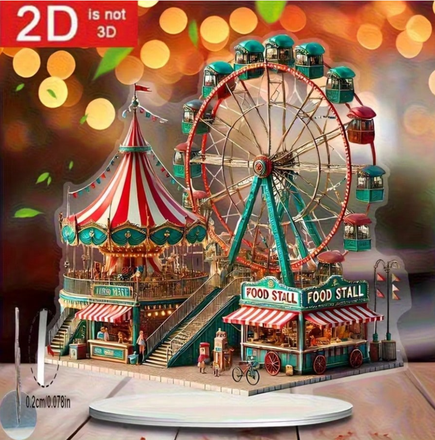 Christmas Carnival & Amusement Park Display By Santa's Creations  Item #1004