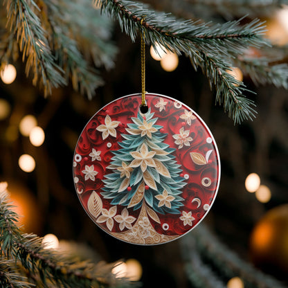 Christmas Tree Ceramic Ornament    Item #402989