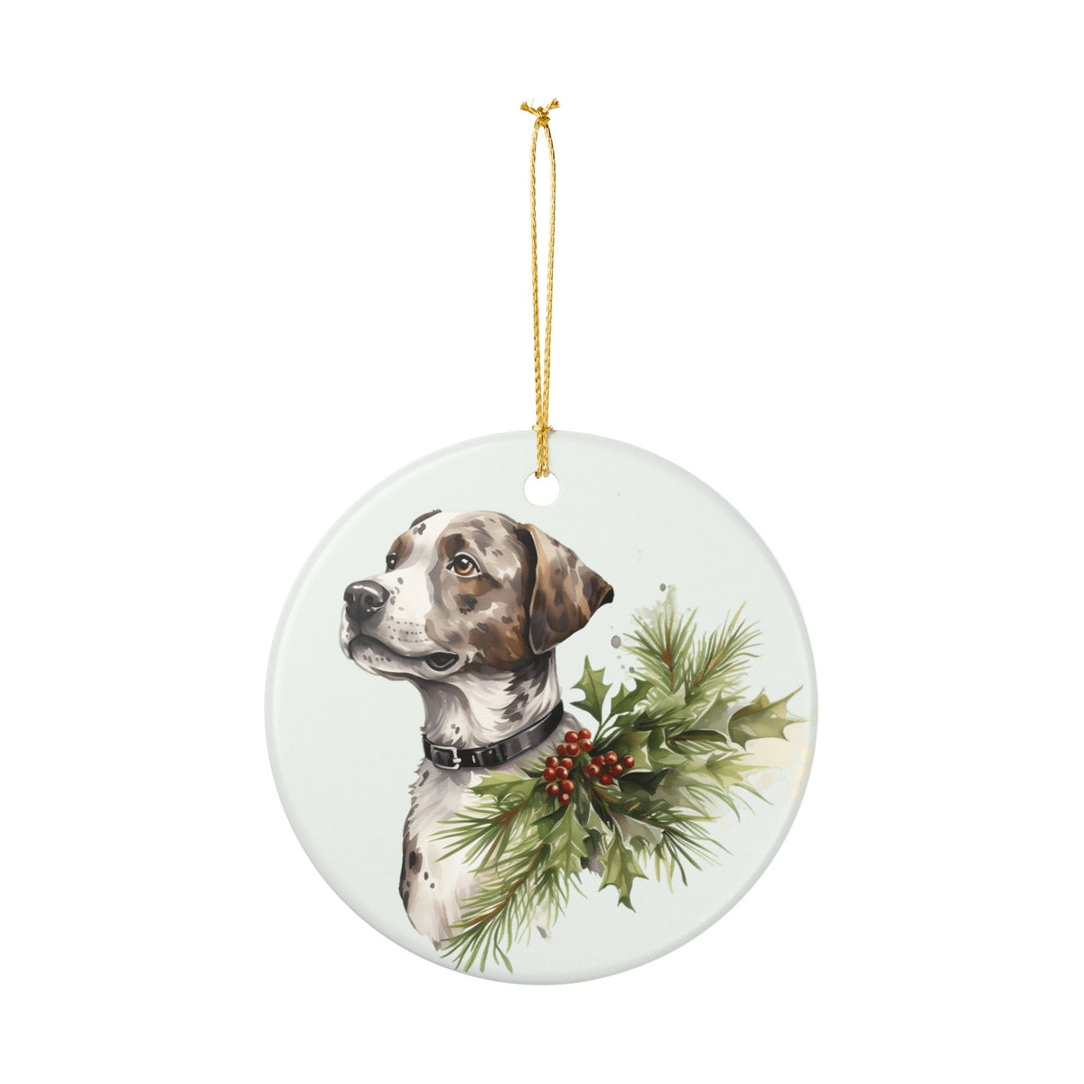 Christmas Boxer Dog Ceramic Ornament     Item #585621