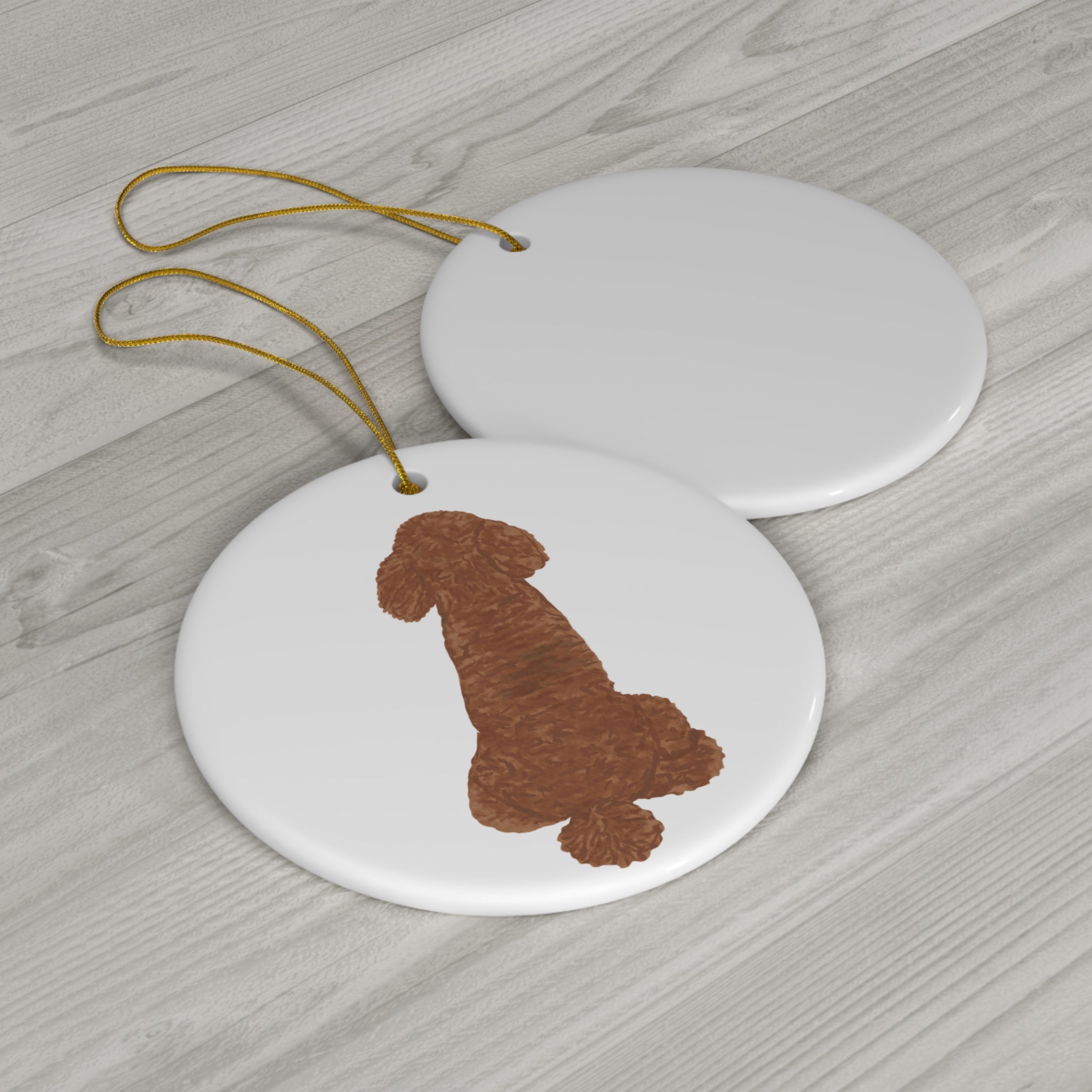 Dog Ceramic Disc Ornament          Item #8669156