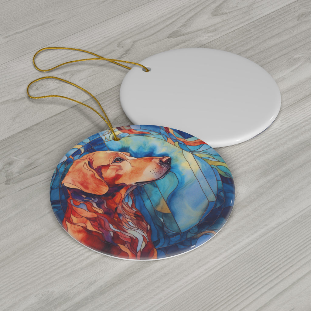 Dog Ceramic Disc Ornament         Item #6981408