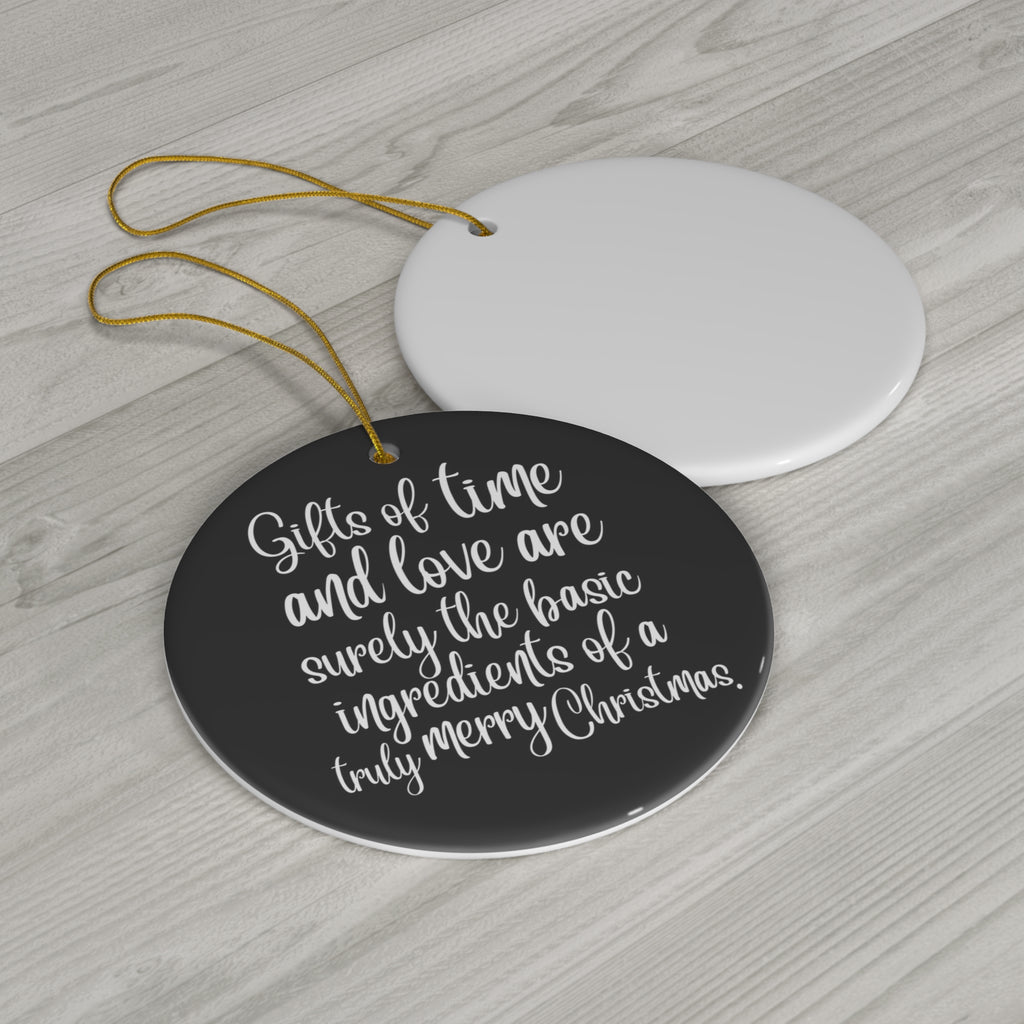 Gifts Of Time Ceramic Disc Ornament     Item #806761