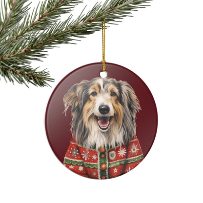 Festive Dog Christmas Ornament   Item #454786