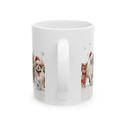 Christmas Dog Parade Ceramic Mug 11oz  Item #623337