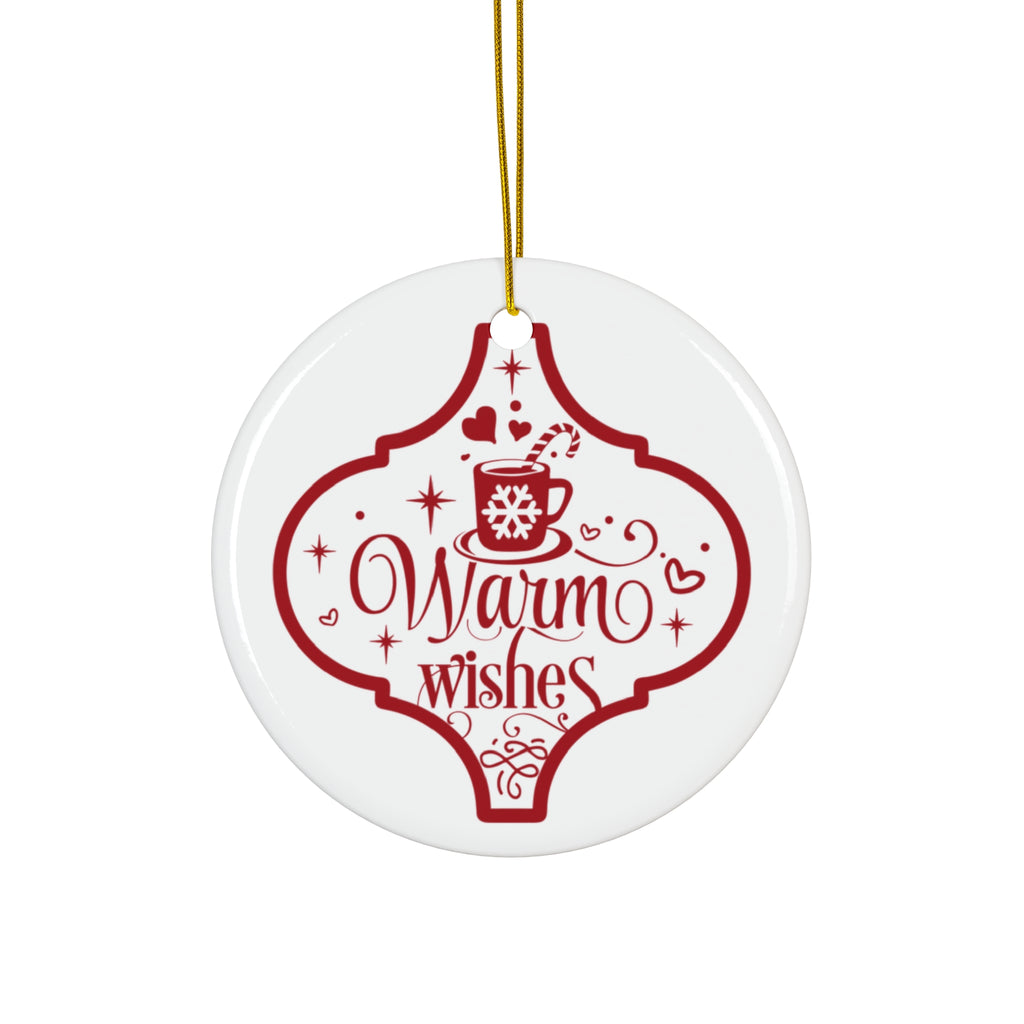 Warm Wishes Mug Ceramic Disc Ornament        Item #3756235