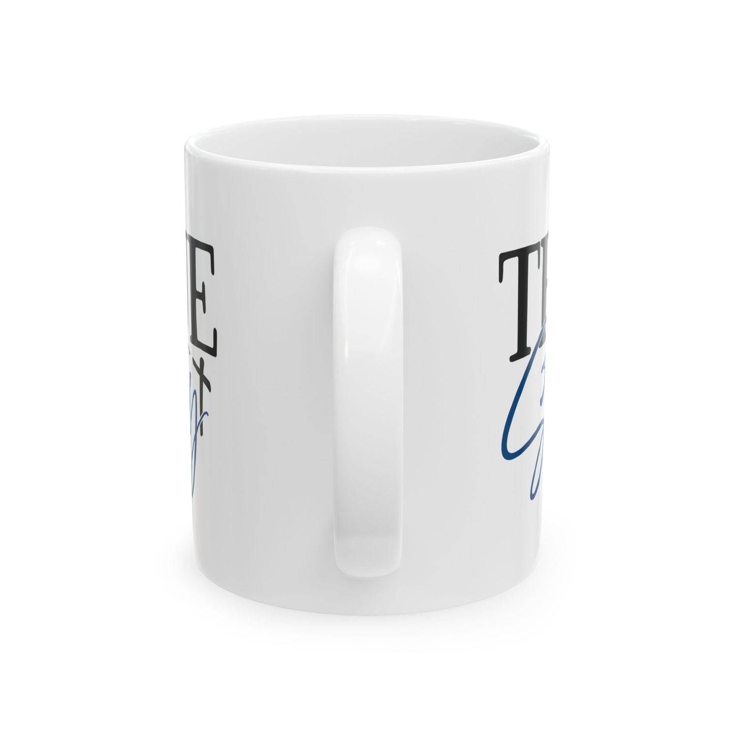 True Grit Ceramic Mug – Inspirational Script Coffee Cup 11oz   Item #132131