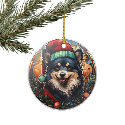 Schipperke Dog Christmas Ceramic Ornament Item #520494