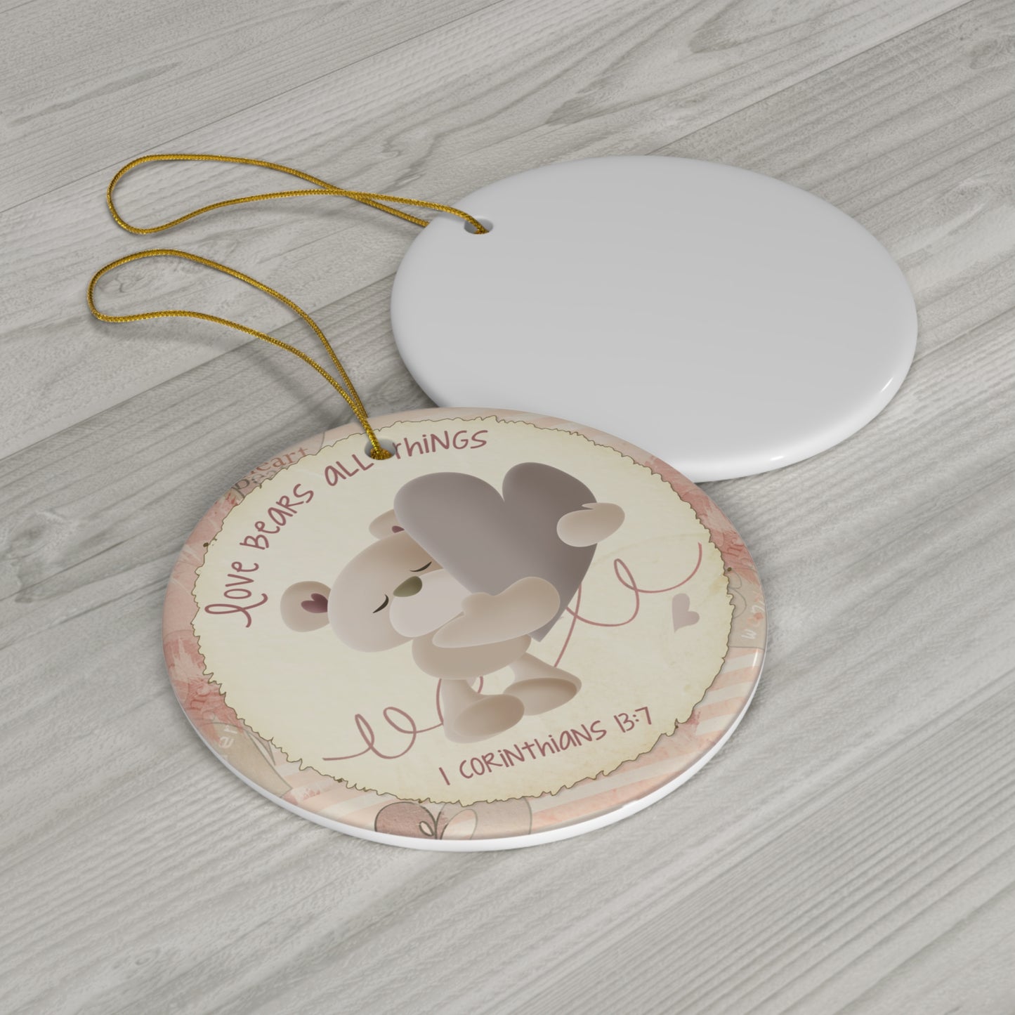 Bear Ceramic Disc Ornament         Item #8285586