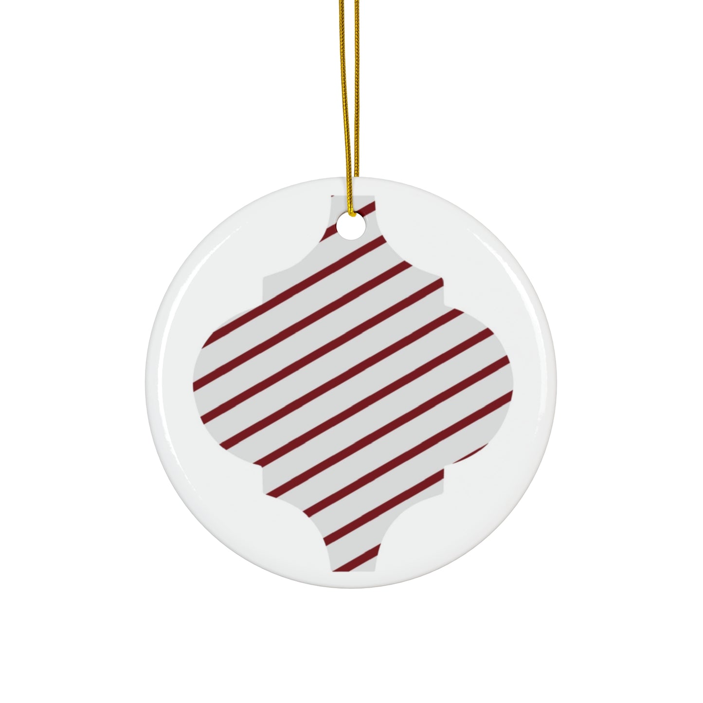 Stripes Ceramic Disc Ornament        Item #4100696