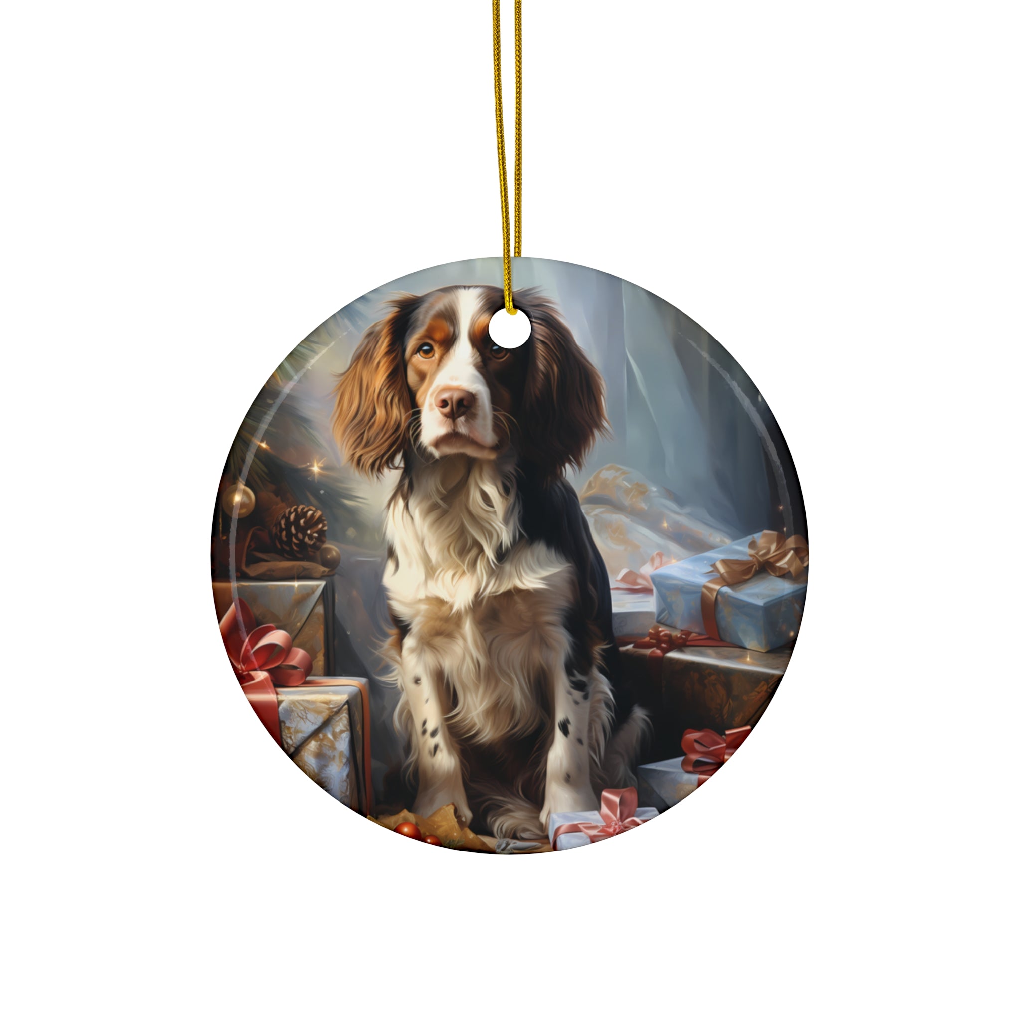 Dog Ceramic Disc Ornament            Item #377704