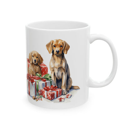 Christmas Dogs With Presents Gift Mug 11oz  Item #784522