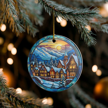 Winter Village Ceramic Ornament    Item #878822