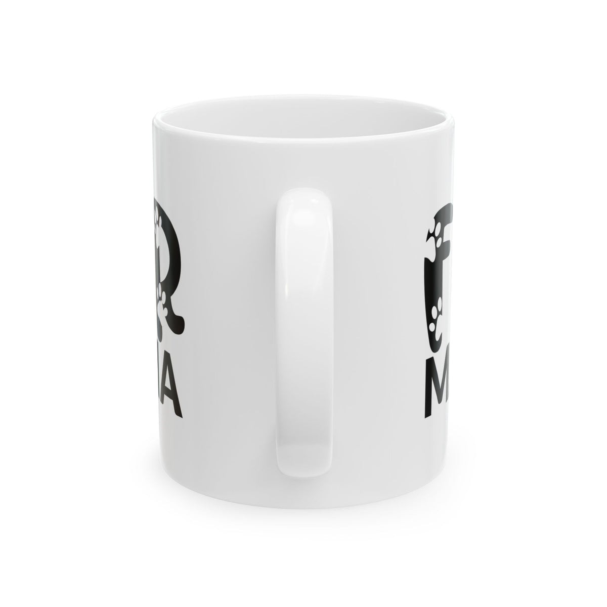 Fur Mama Ceramic Mug – Paw Print "Dog Mom" Coffee Cup 11oz   Item #777534