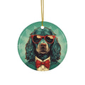 Dog Ceramic Disc Ornament           Item #6731266