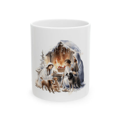 Nativity Scene Ceramic Mug — Christmas Holy Family Coffee Cup 11oz Item #762136