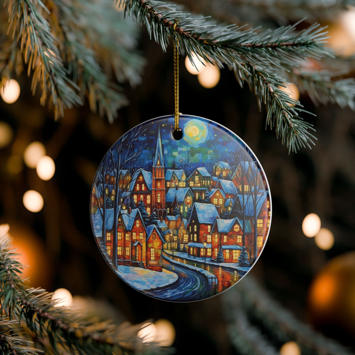 Winter Village Ceramic Ornament    Item #373331