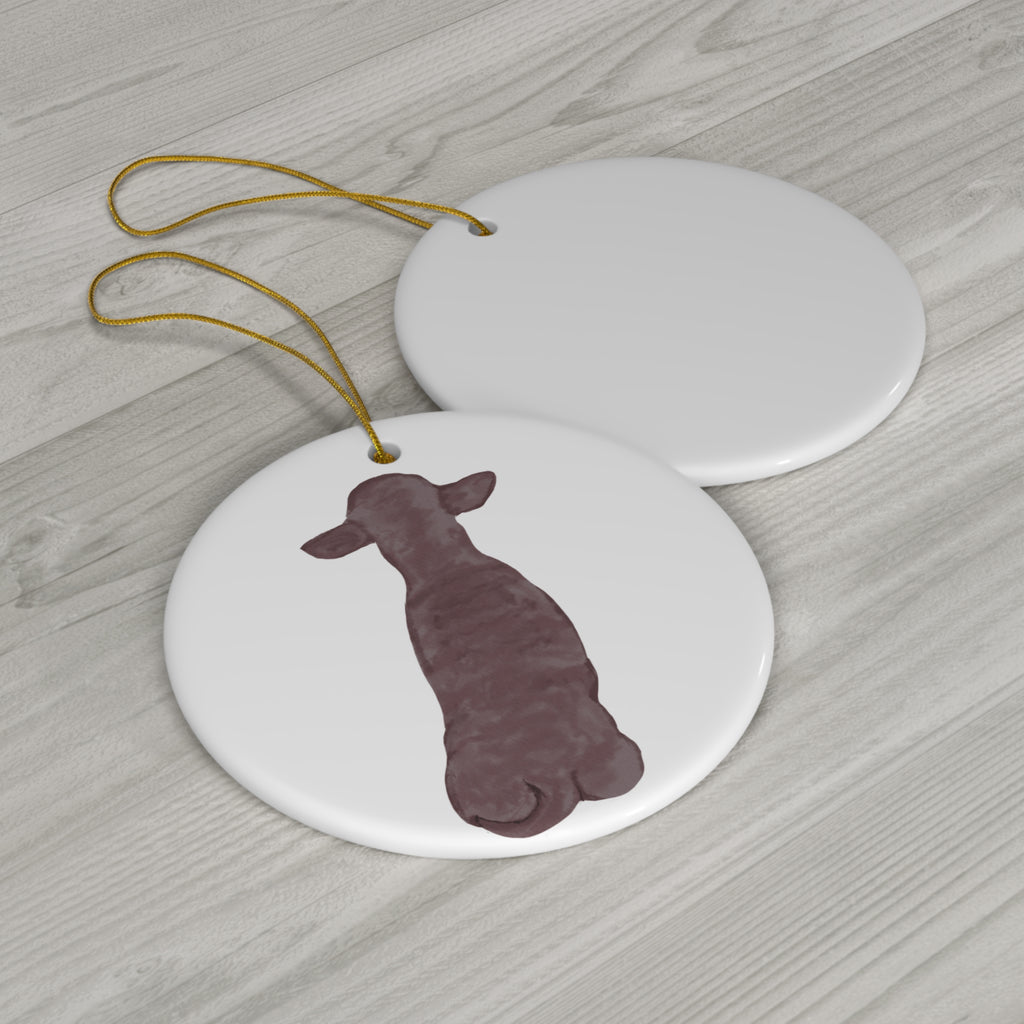 Dog Ceramic Disc Ornament         Item #8918679