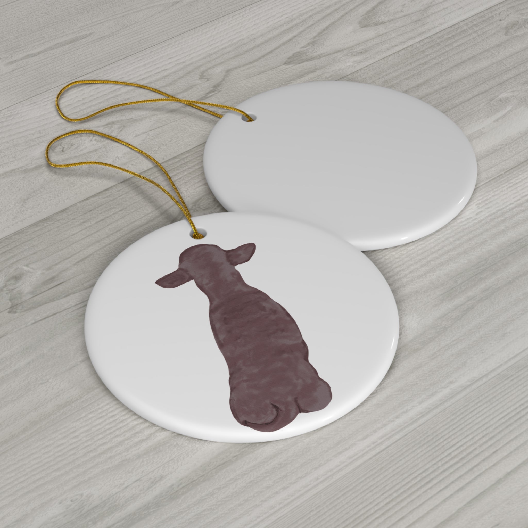Dog Ceramic Disc Ornament         Item #8918679