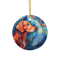 Dog Ceramic Disc Ornament         Item #6981408