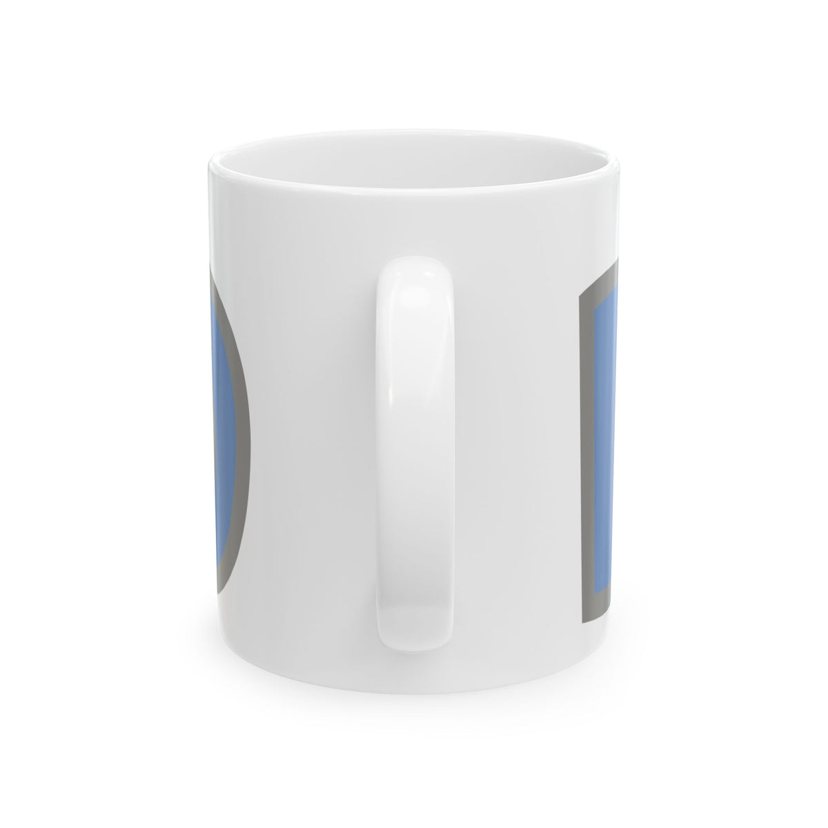 Pet Lover Dad Cat Print Ceramic Mug — Blue Accent Coffee Cup 11oz  Item #514463
