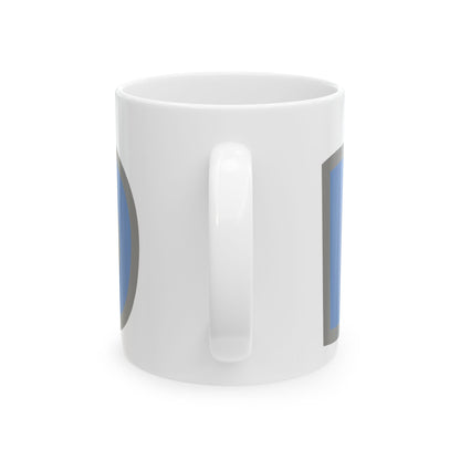 Pet Lover Dad Cat Print Ceramic Mug — Blue Accent Coffee Cup 11oz  Item #514463