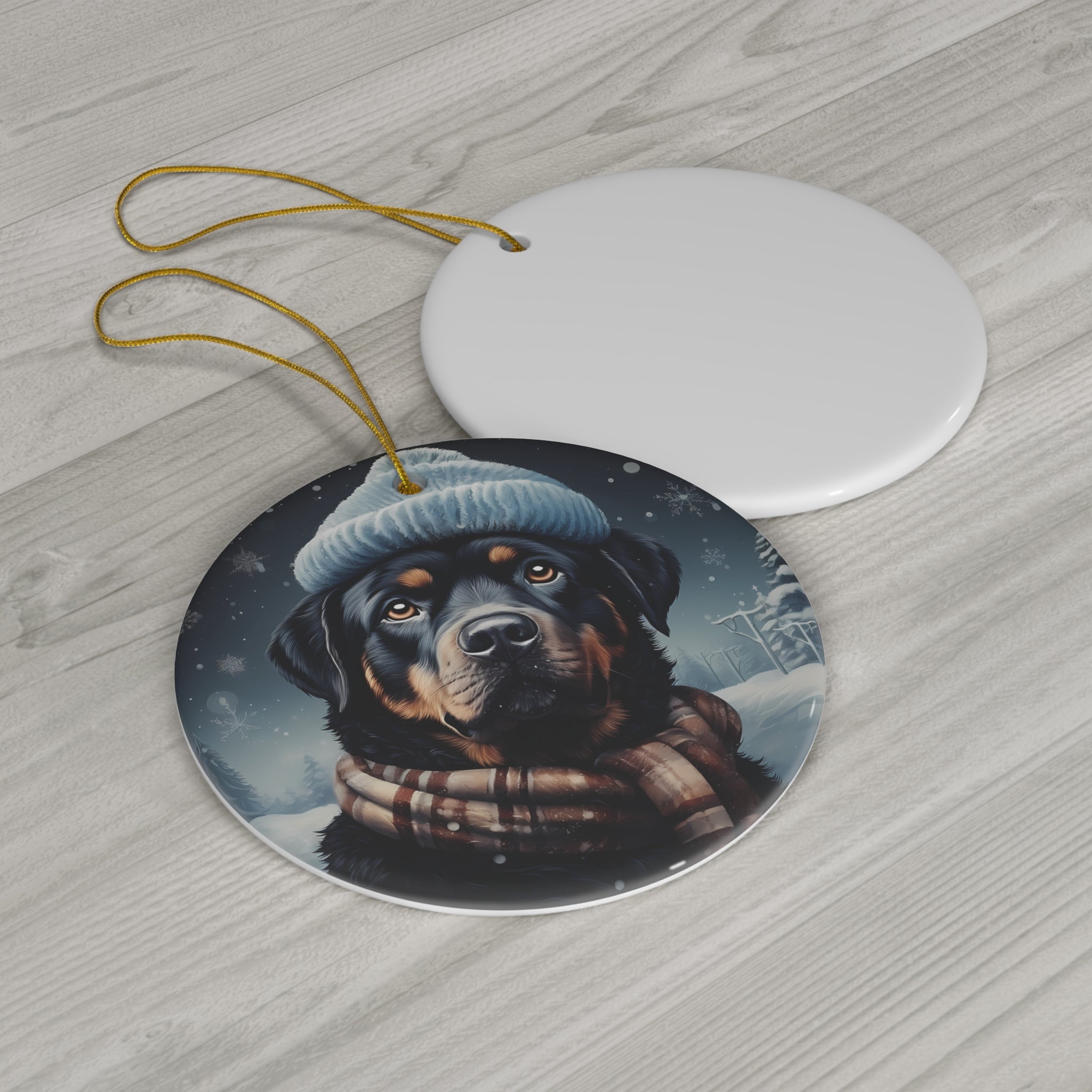 Dog Ceramic Disc Ornament             Item #3246855
