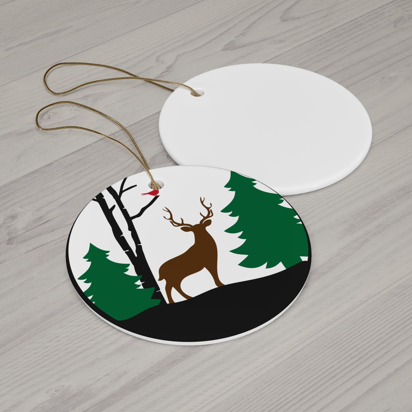 Buck Ceramic Disc Ornament       Item #869141