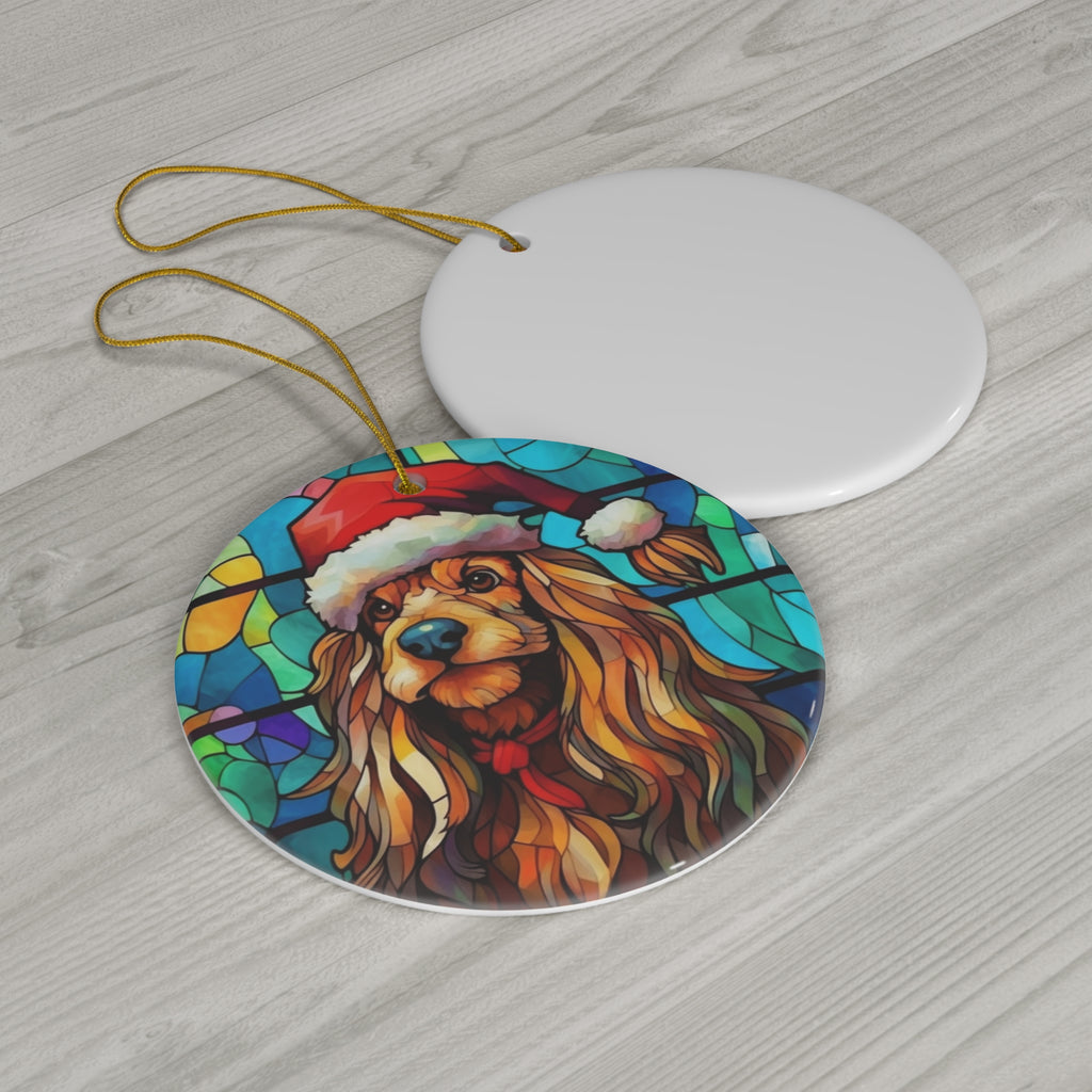 Dog Ceramic Disc Ornament              Item #9138137