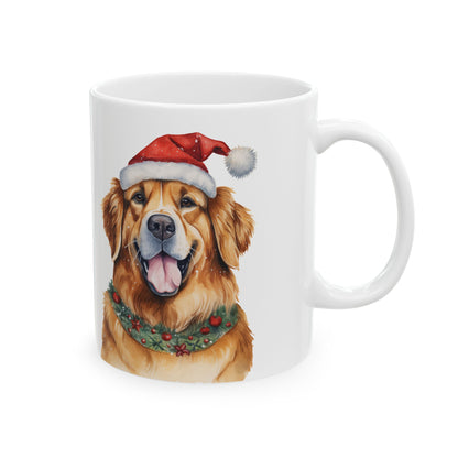 Christmas Golden Retriever Mug – Holiday Dog Coffee Cup 11oz   Item #938171