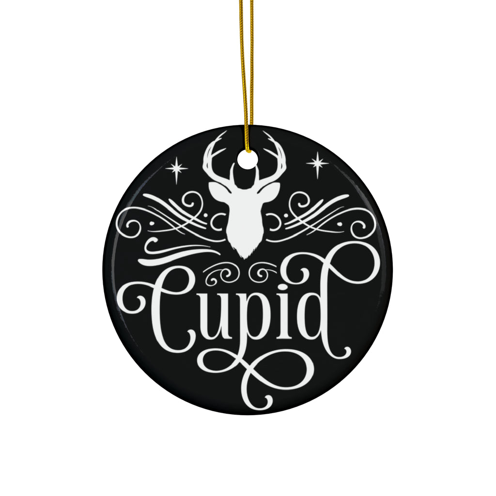 Cupid Reindeer Ceramic Ornament       Item #9086103 - Buckshot's Bargain Barn