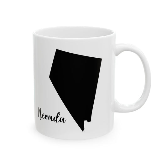 Nevada State Silhouette Ceramic Mug – 11oz    Item #143138