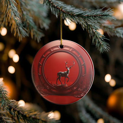 Red Deer Christmas Ornament   Item #414261
