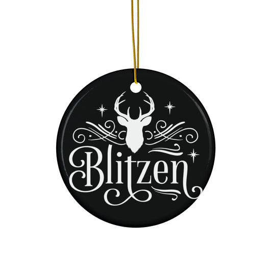 Blitzen Reindeer Ceramic Ornament     Item #5428584