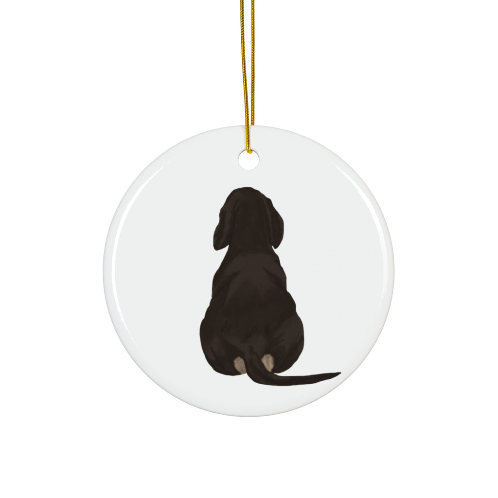 Dog Ceramic Disc Ornament          Item #7142215