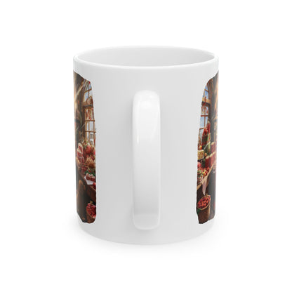 Cozy Christmas Market Ceramic Mug 11oz   Item #101438